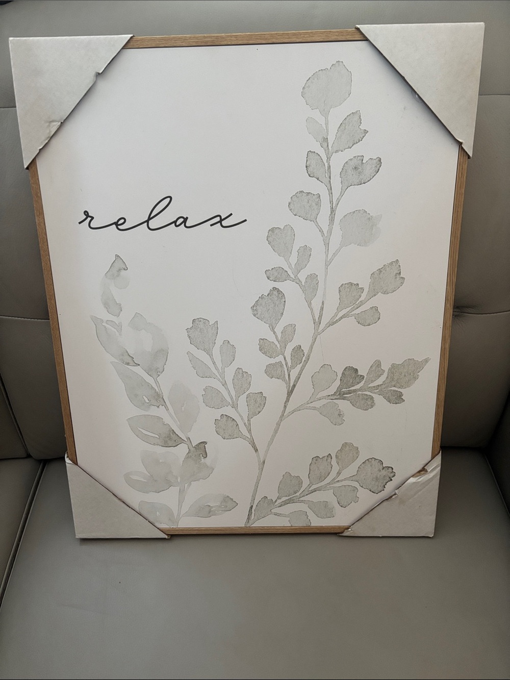 Hobby Lobby Relax Botanical Art - Gray & White